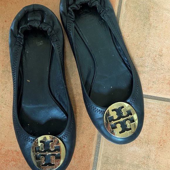 Tory Burch Reva ballet flat shoes size 6.5 6 1/2 - Picture 1 of 10